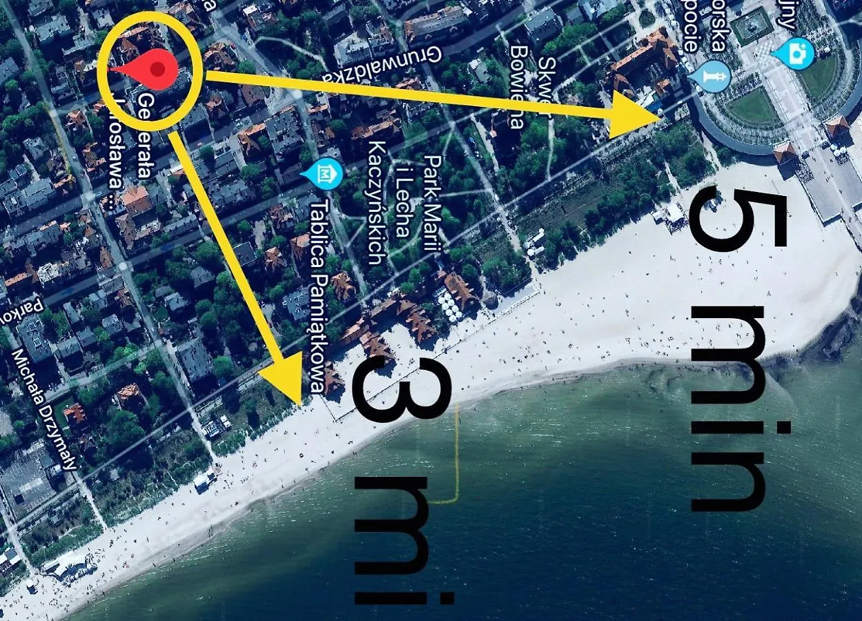Sopot E 200M Do Plazy Apartment