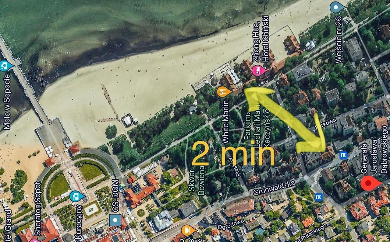 Sopot E 200M Do Plazy Apartment